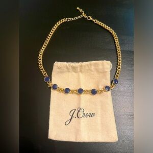 J. Crew gold/blue necklace!